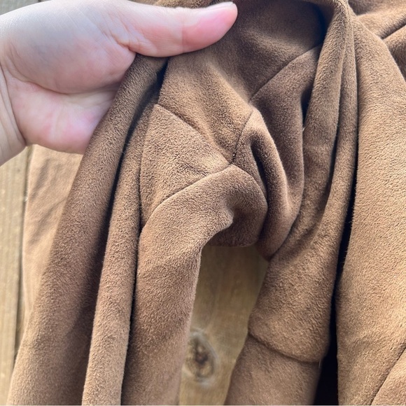 ST. JOHN BY MARIE GRAY micro suede embroidered patch flare high rise pants 4 EUC - Picture 10 of 16